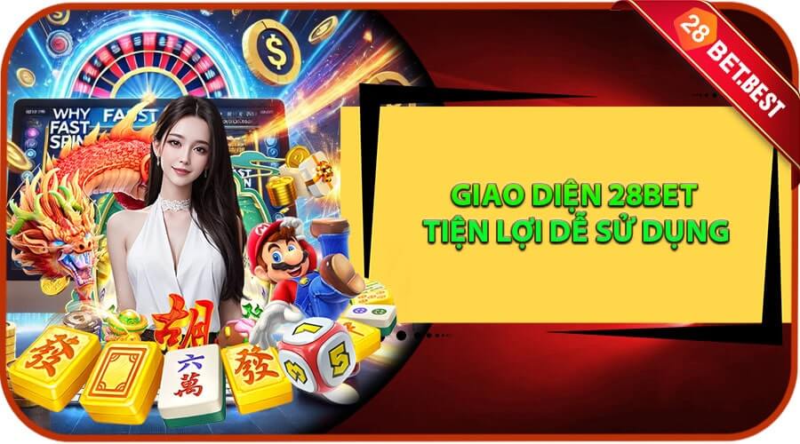 Giao diện 28bet hiện đại dễ dàng sử dụng