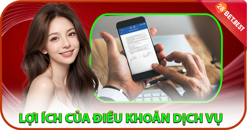 Lợi ích của việc chấp nhận Điều khoản dịch vụ